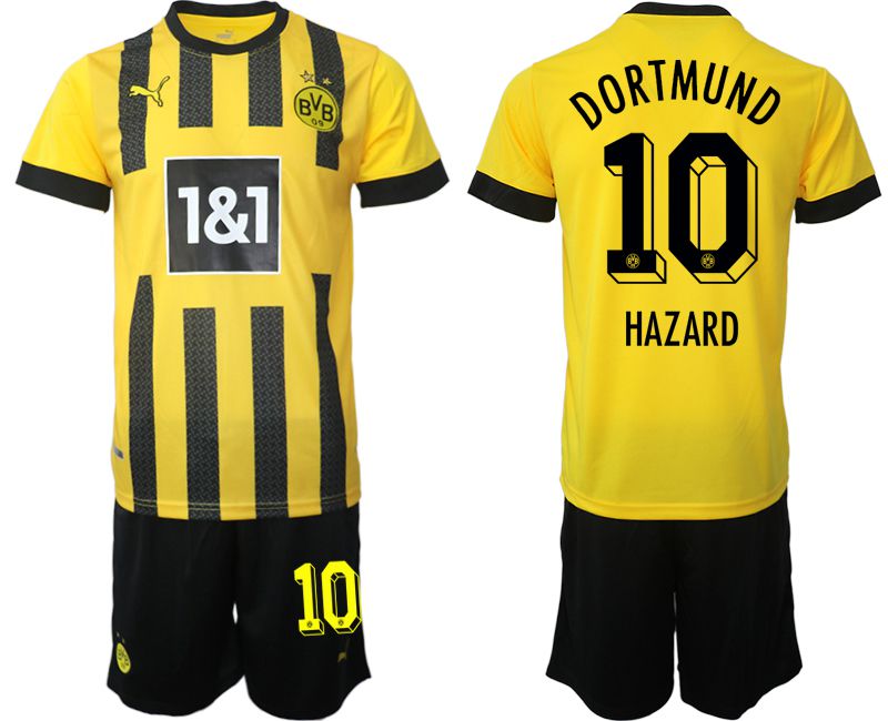 Men 2022-2023 Club Borussia Dortmund home yellow #10 Soccer Jersey->barcelona jersey->Soccer Club Jersey